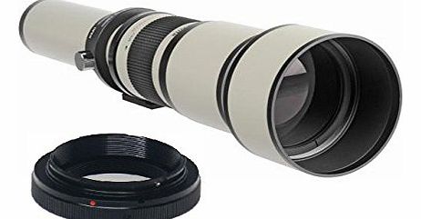 650-1300mm f/8-16 Telephoto Zoom Lens For Nikon 3000, D3100, D3200, D3300, D5000, D5100, D5200, D5300, D7000, D7100, DF, D3, D3S, D3X, D4, D40, D40x, D50, D60, D70, D70s, D80, D90, D100, D200, D300, D